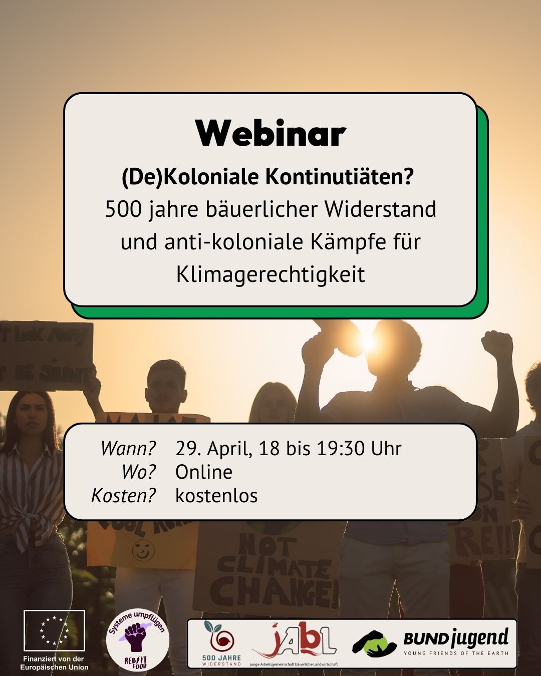 Webinar zu antikolonialen Kämpfen und Klimagerechtigkeit