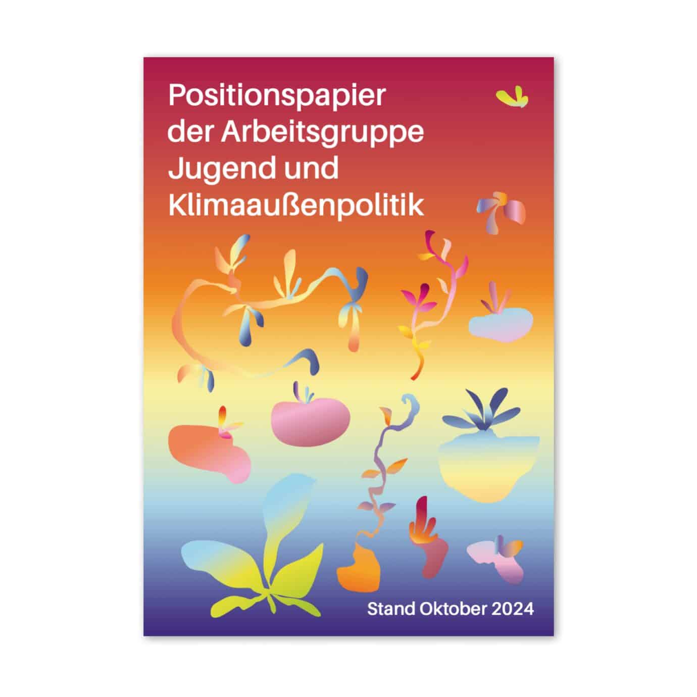 Positionspapier Jugend-Klima, Stand Oktober 2024, abstrakte Grafik