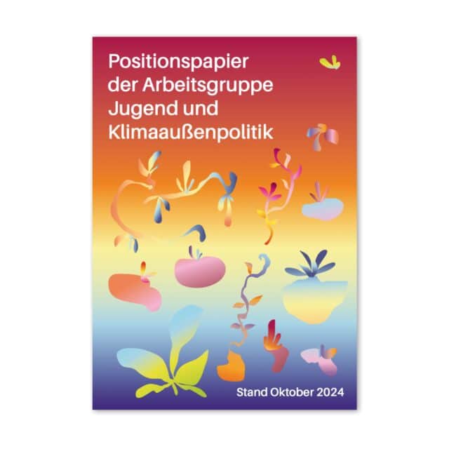 Positionspapier Jugend-Klima, Stand Oktober 2024, abstrakte Grafik