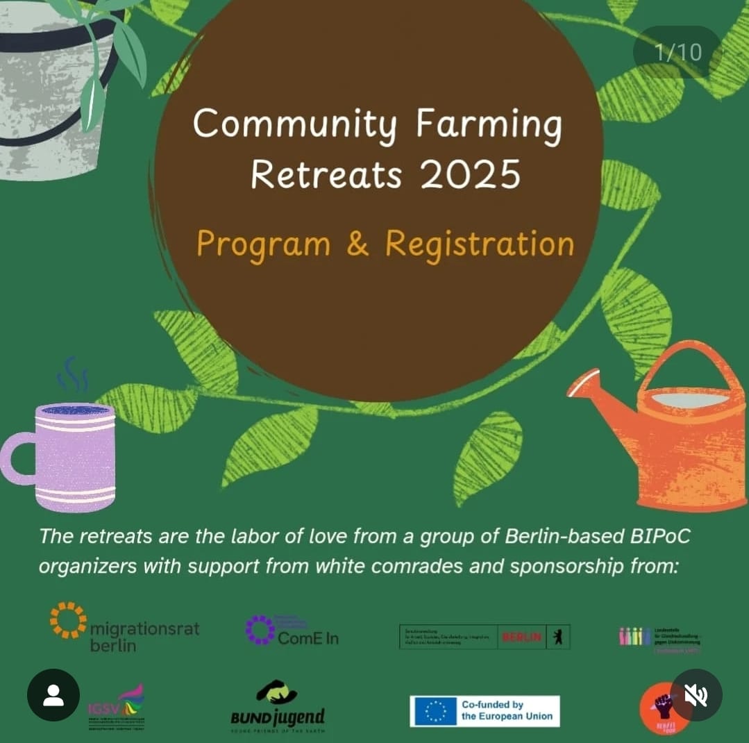 Community Farming Retreats 2025 Ankündigung