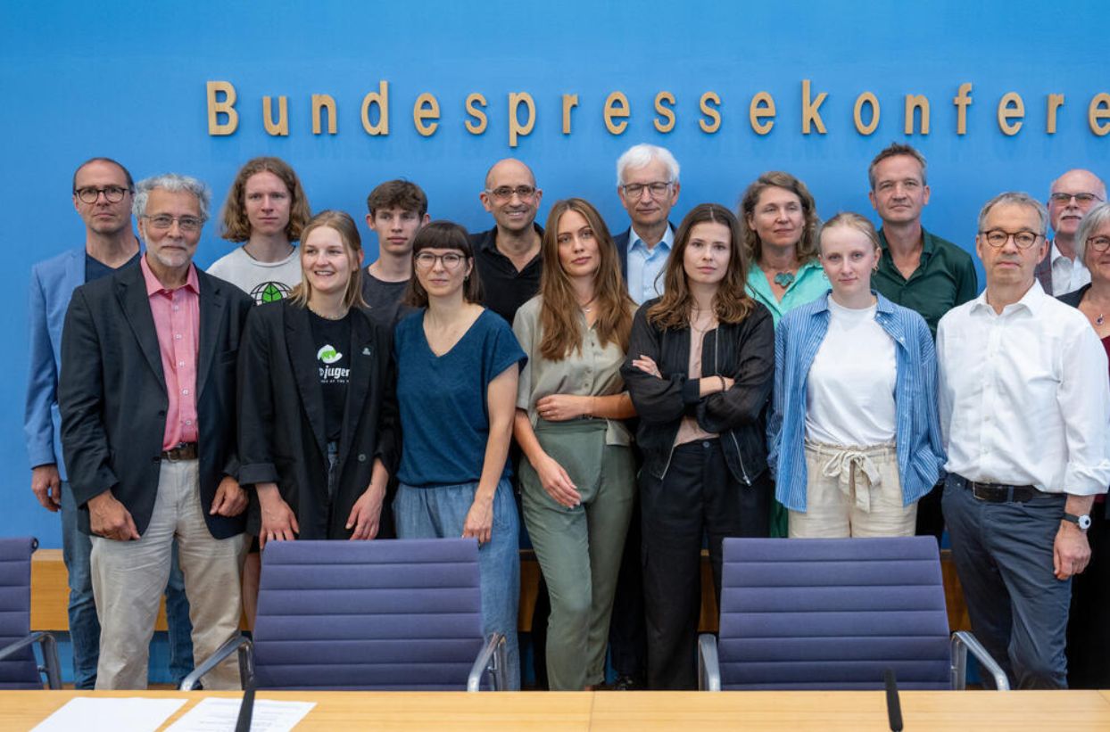 Gruppe bei der Bundespressekonferenz